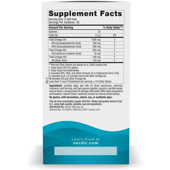 Nordic Naturals, Complete Omega Xtra, Citron 1360 Mg, 60 capsules à enveloppe molle – Image 4