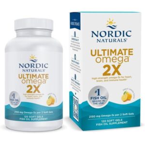 Nordic Naturals Ultimate Omega® 2X, Citron,2150mg 120 capsules molles