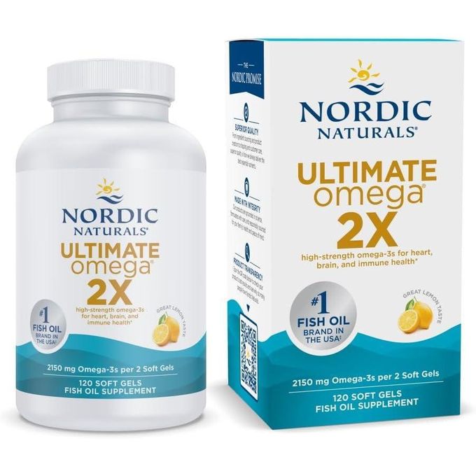 Nordic Naturals Ultimate Omega® 2X, Citron,2150mg 120 capsules molles