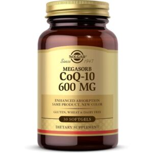 Solgar Megasorb CoQ-10, 600 mg, 30 capsules molles