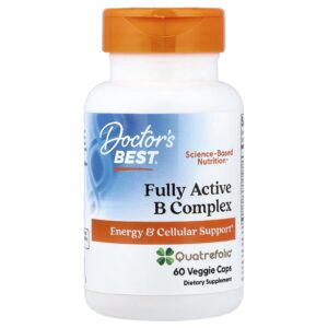 Doctor's Best, Complexe de vitamines B entièrement actif, 60 capsules végétales