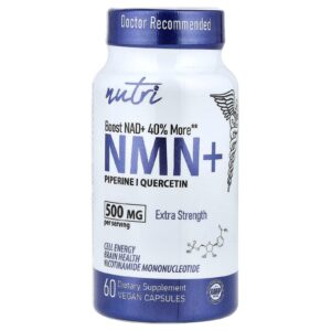 Nature's Fusions NMN+Extra Strength 500 mg 60 Vegan Capsules