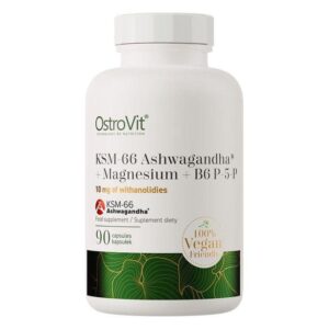 OstroVit KSM-66 Ashwagandhaa® + Magnesium B6 P-5-P VEGE 90 Capsules