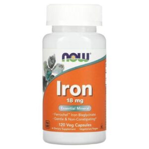 NOW Foods Fer 18 mg 120 Veg Capsules