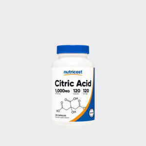 Nutricost Acide Citrique 1000 mg 120 Capsules