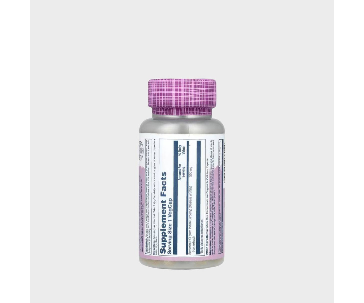Solaray Berbérine 500 mg 60 VegCaps – Image 2