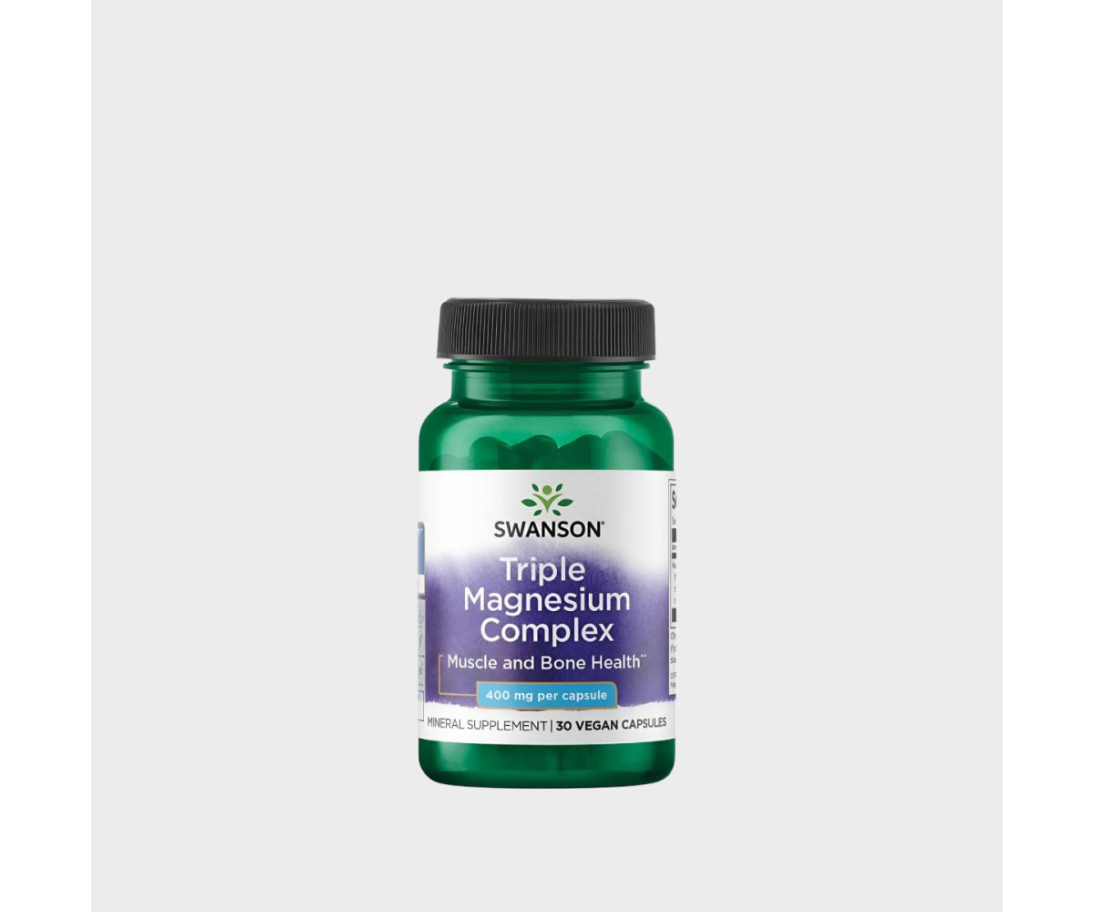 Swanson Triple Complexe de Magnésium 400 mg 30 VegCaps