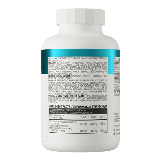 OstroVit CLA 1000mg Support Gestion du poids 90 capsules - صورة 2