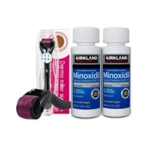 Kirkland Minoxidil 5% Homme 60 Jours + Derma Roller