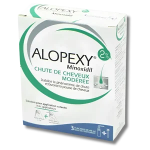 Alopexy Minoxidil 2% – Traitement 3 Mois 3×60 ml