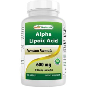 Best Naturals Acide Alpha-Lipoïque 600 mg 240 Capsules