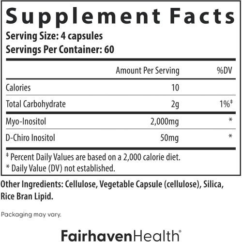 Fairhaven Health Myo + D-Chiro Inositol 240 Capsules – Image 2