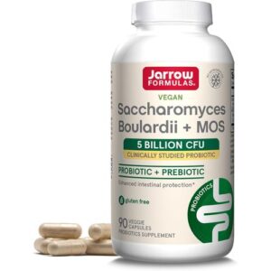 Jarrow Formulas Saccharomyces Boulardii + MOS 5 Milliards UFC 90 Capsules