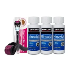 Kit Kirkland Minoxidil 5% Homme 3 Mois + Derma Roller