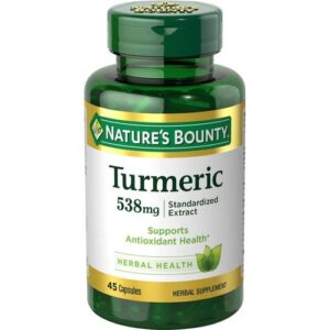 Nature's Bounty Curcuma Extrait Standardisé 538 mg 45 Capsules