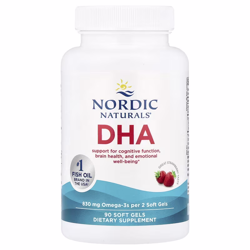 Nordic Naturals DHA Fraise 90 Capsules – Image 3
