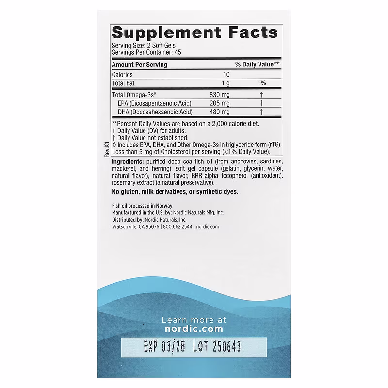Nordic Naturals DHA Fraise 90 Capsules – Image 2