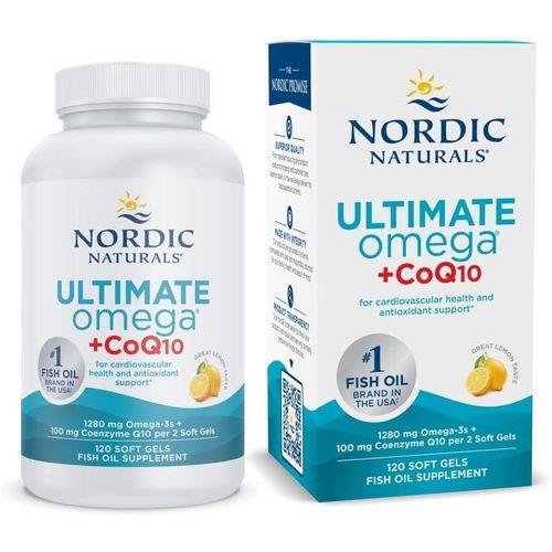 Nordic Naturals Ultimate Omega + CoQ10 Citron 120 Capsules