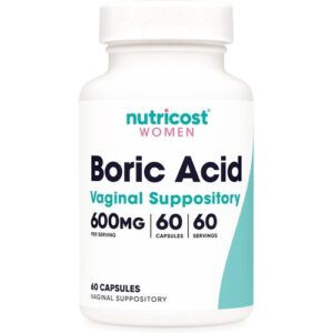 Nutricost Acide Borique 600 mg 60 Capsules