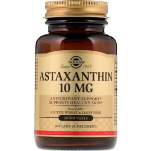 Solgar Astaxanthine 10 mg 30 Gélules Molles