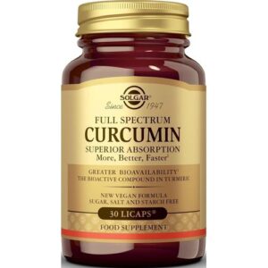 Solgar Curcumine à Spectre Complet 30 Capsules