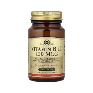 Solgar Vitamine B12 100 mcg 100 Comprimés