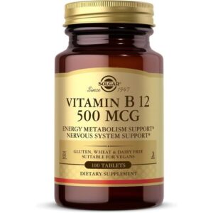 Solgar Vitamine B12 500 mcg 100 Comprimés