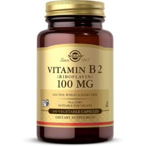 Solgar Vitamine B2 100 mg 100 Capsules Végétales