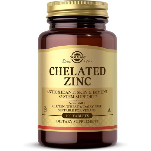 Solgar Zinc Chélaté 22 mg 100 Comprimés
