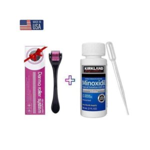 Minoxidil 5% Homme 30 Jours Kirkland + Derma Roller