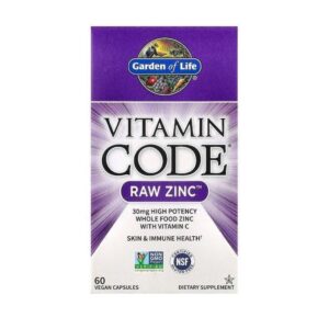 Garden Of Life Code vitamine "Raw Zinc" 30mg 60 gélules